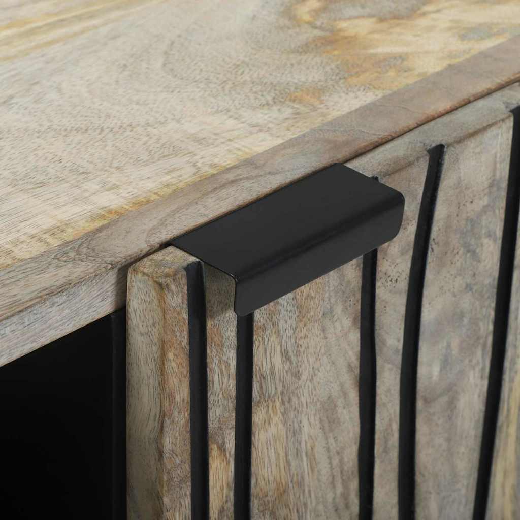 Dressoir Wit 90 x 33 x 75 cm massief mangohout is nu te koop bij PeponiXL, paradijselijk wonen!