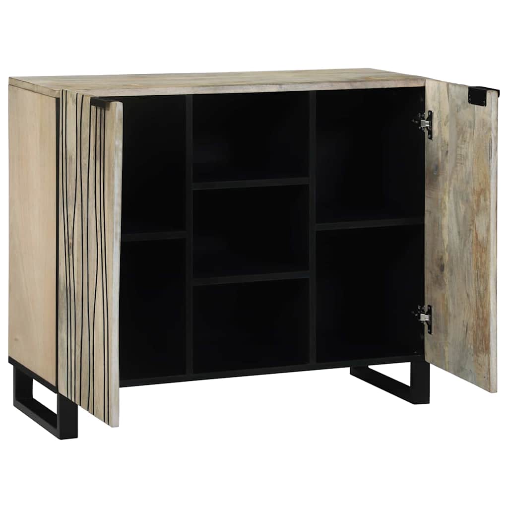 Dressoir Wit 90 x 33 x 75 cm massief mangohout is nu te koop bij PeponiXL, paradijselijk wonen!