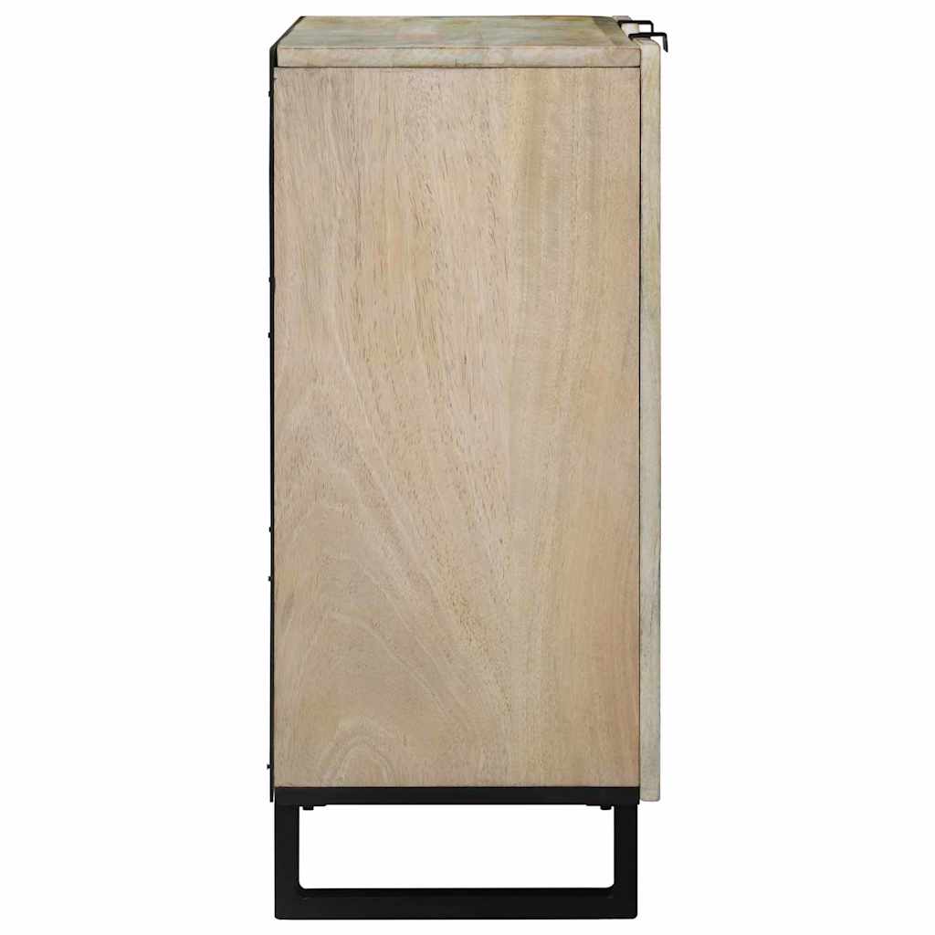 Dressoir Wit 90 x 33 x 75 cm massief mangohout is nu te koop bij PeponiXL, paradijselijk wonen!