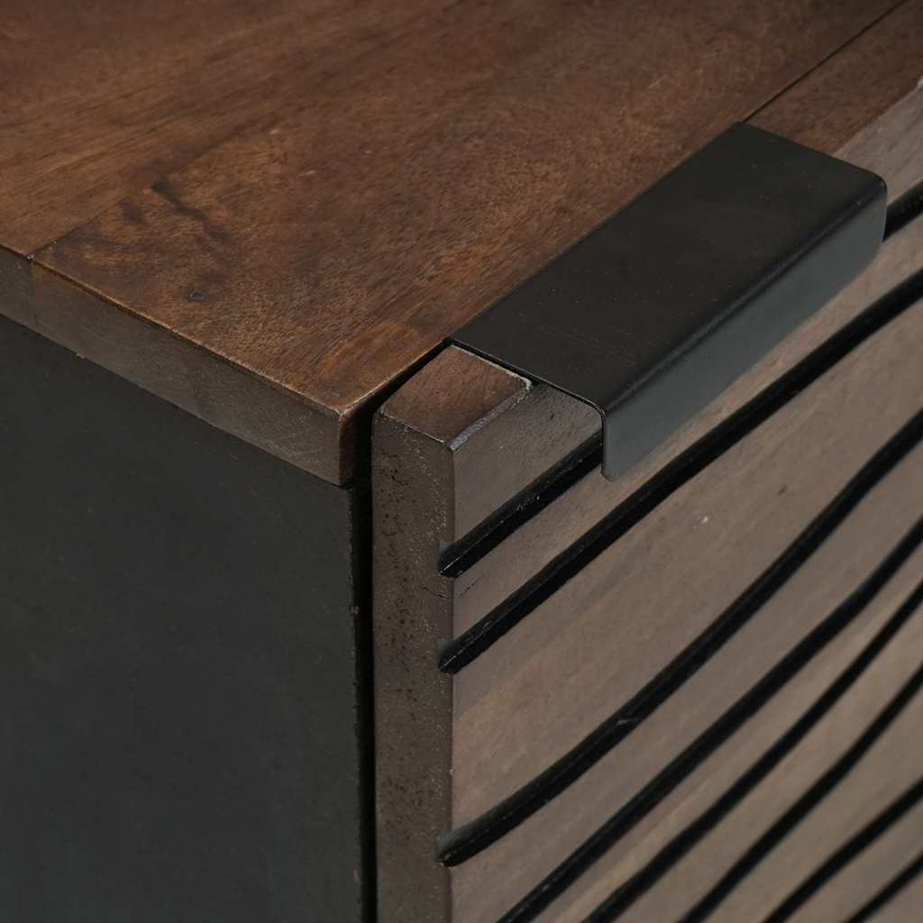 Nachtkastje Walnotenhout 40 x 33 x 46 cm Massief acaciahout is nu te koop bij PeponiXL, paradijselijk wonen!
