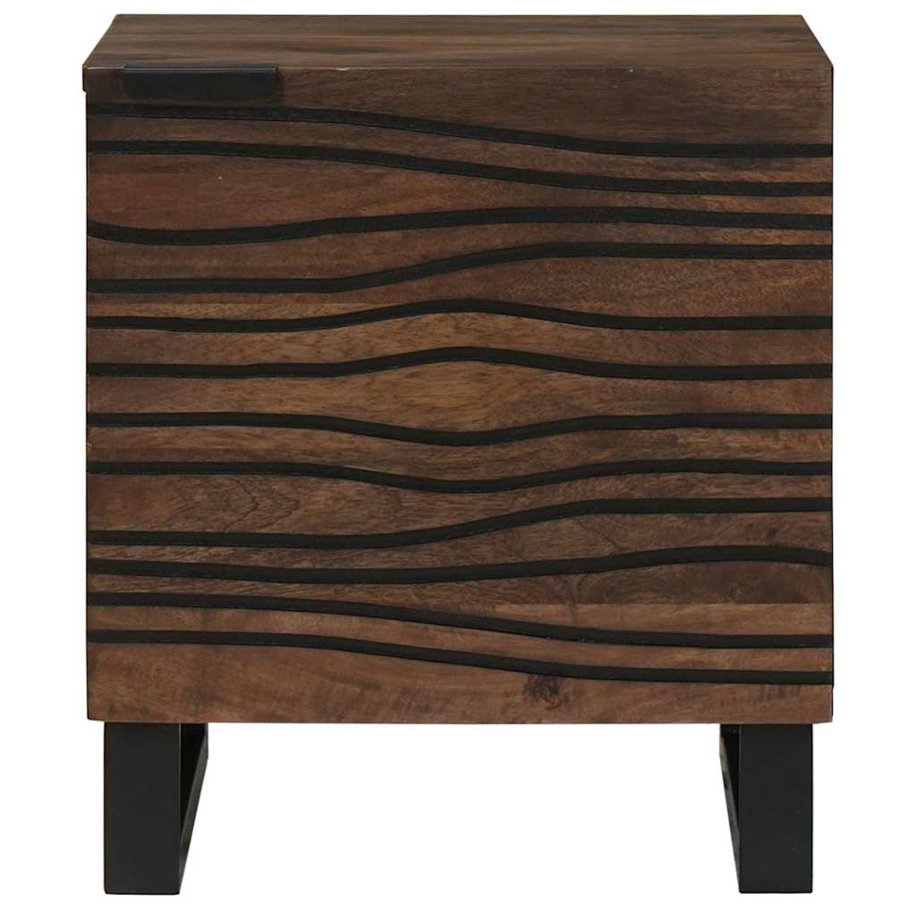 Nachtkastje Walnotenhout 40 x 33 x 46 cm Massief acaciahout is nu te koop bij PeponiXL, paradijselijk wonen!