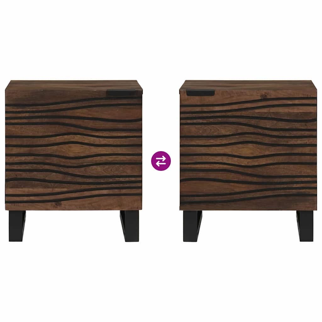 Nachtkastje Walnotenhout 40 x 33 x 46 cm Massief acaciahout is nu te koop bij PeponiXL, paradijselijk wonen!