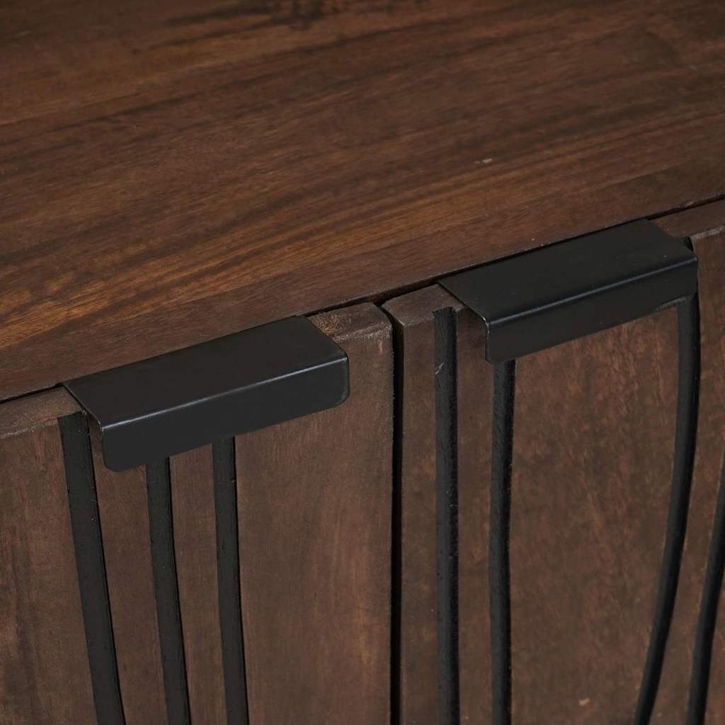 Dressoir Walnotenhout 60 x 33,5 x 75 cm Massief Mango Hout is nu te koop bij PeponiXL, paradijselijk wonen!