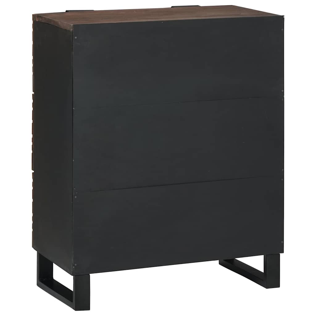Dressoir met lade Bruin 60 x 33.5 x 75 cm Massief mangohout is nu te koop bij PeponiXL, paradijselijk wonen!