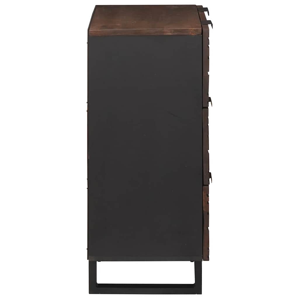 Dressoir met lade Bruin 60 x 33.5 x 75 cm Massief mangohout is nu te koop bij PeponiXL, paradijselijk wonen!