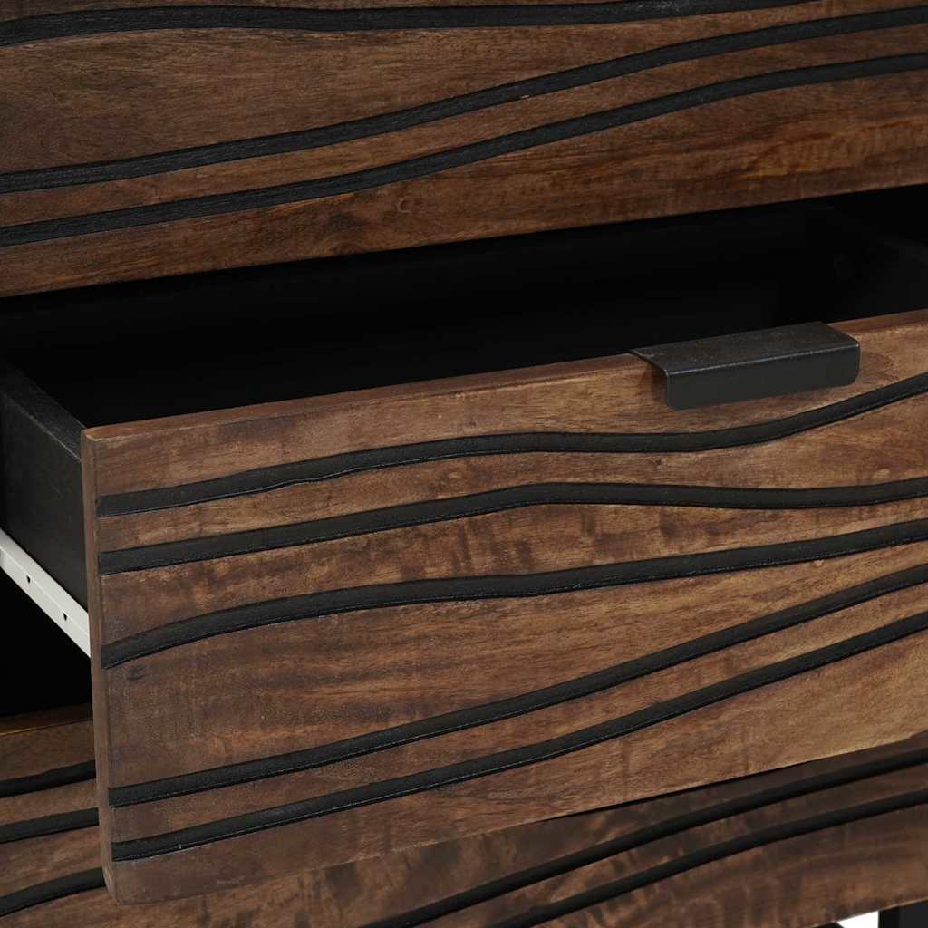 Nachtkastje Walnotenhout 50 x 33 x 62 cm Massief acaciahout is nu te koop bij PeponiXL, paradijselijk wonen!