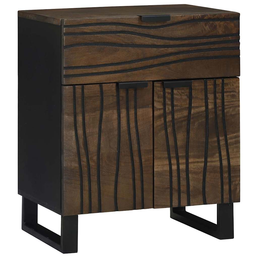 Nachtkastje Walnotenhout 50 x 33 x 60 cm Massief acaciahout is nu te koop bij PeponiXL, paradijselijk wonen!