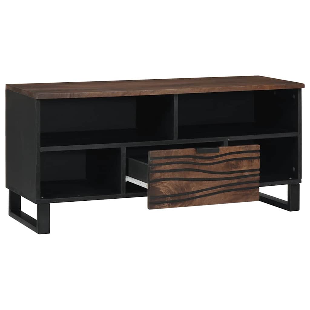 TV Eenheden met lade Walnotenhout 105 x 33 x 46 cm Bewerkt hout is nu te koop bij PeponiXL, paradijselijk wonen!