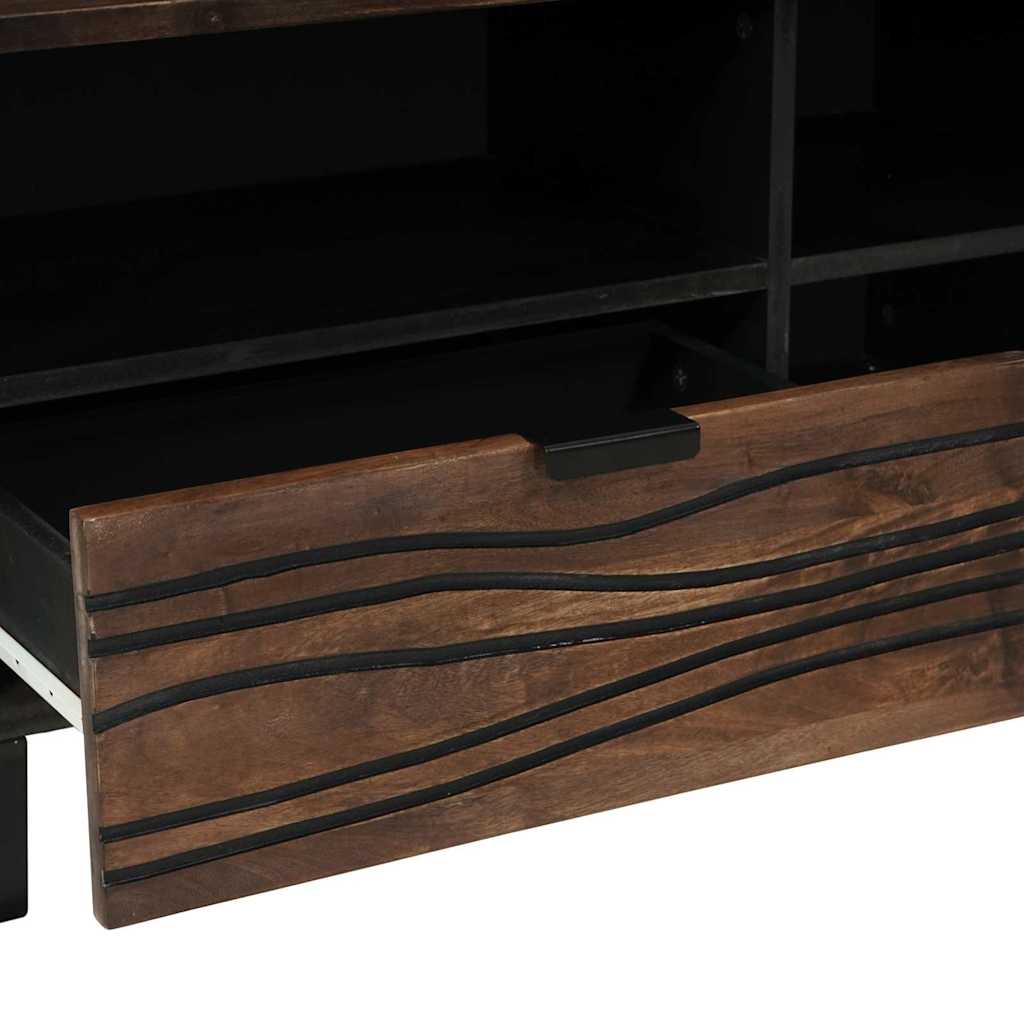 TV Eenheden met lade Walnotenhout 80 x 33 x 46 cm Bewerkt hout is nu te koop bij PeponiXL, paradijselijk wonen!