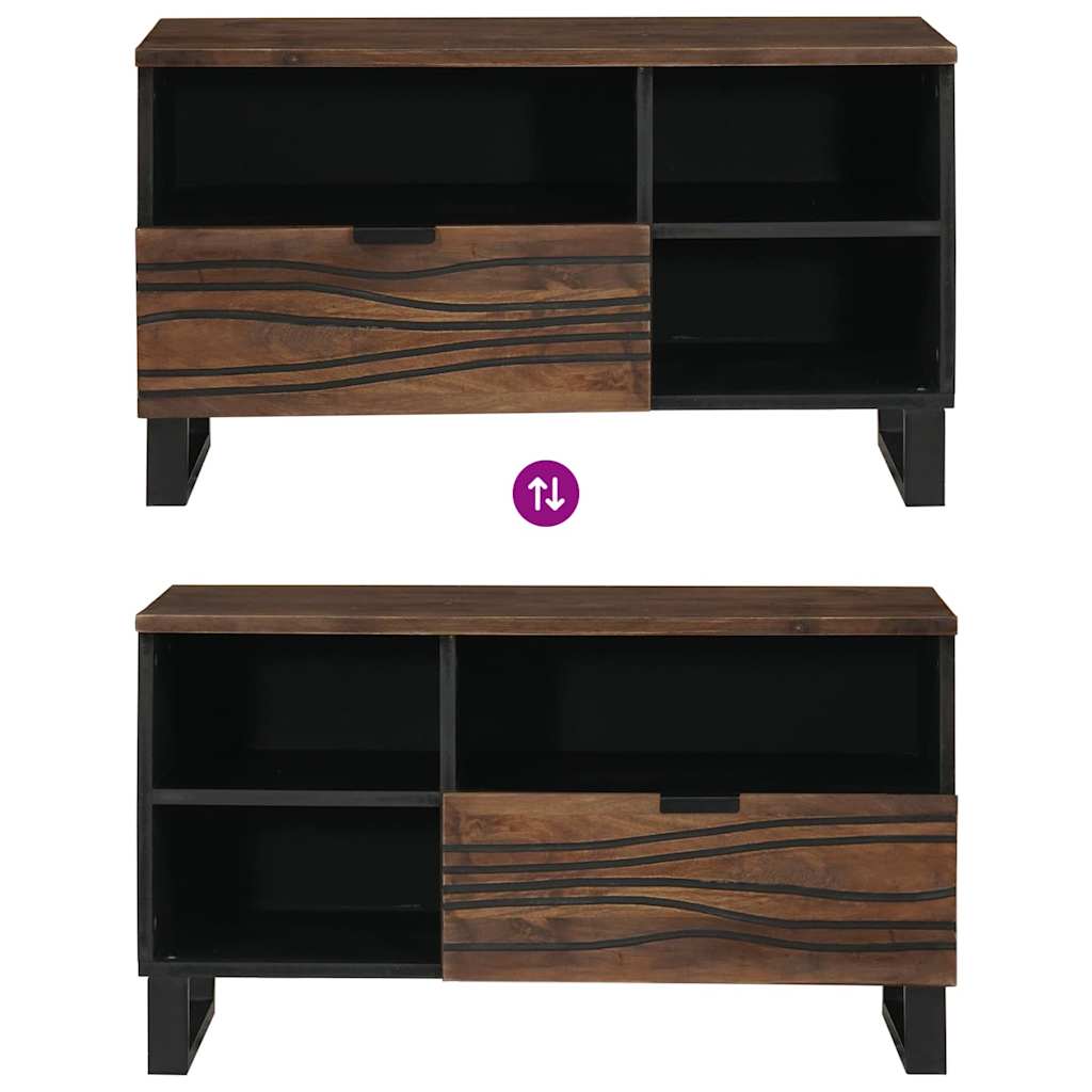 TV Eenheden met lade Walnotenhout 80 x 33 x 46 cm Bewerkt hout is nu te koop bij PeponiXL, paradijselijk wonen!