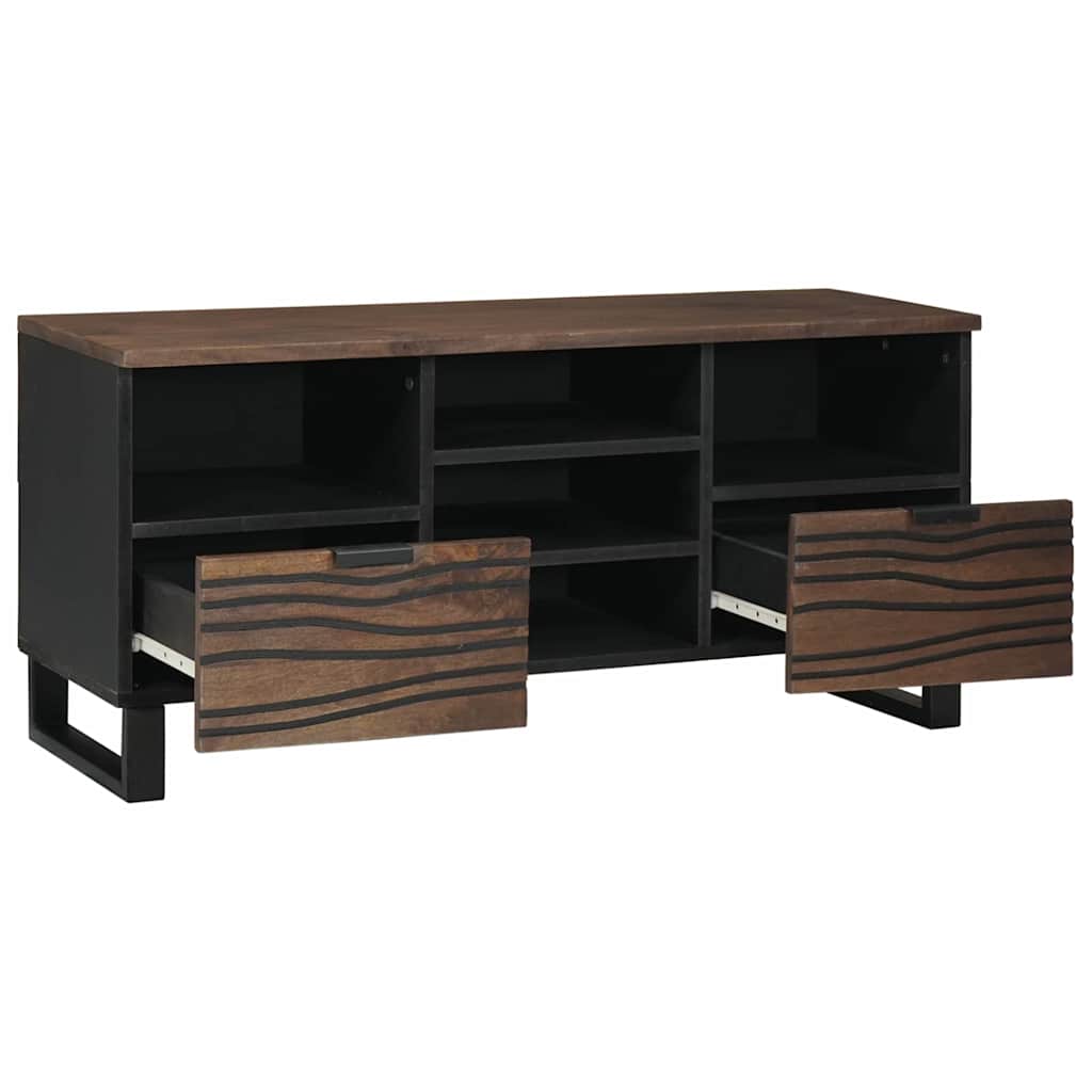 TV Eenheden met lade Walnotenhout 100 x 33 x 46 cm Bewerkt hout is nu te koop bij PeponiXL, paradijselijk wonen!