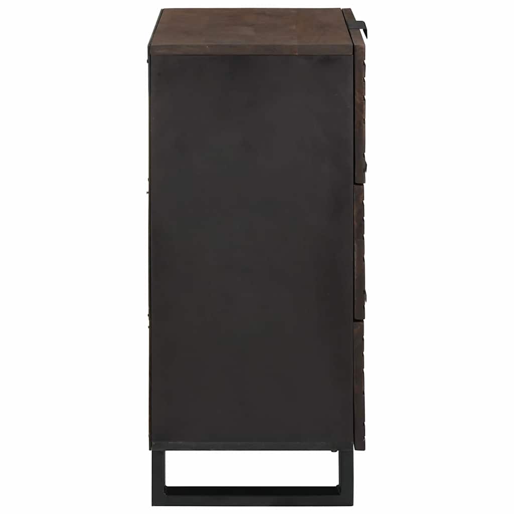 Dressoir met lade Bruin 40 x 33 x 75 cm massief mangohout is nu te koop bij PeponiXL, paradijselijk wonen!