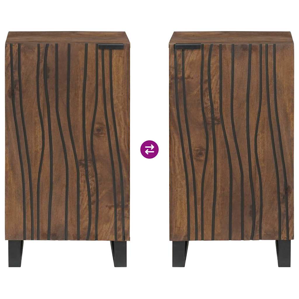 Dressoir Bruin 40 x 33 x 75 cm massief mangohout is nu te koop bij PeponiXL, paradijselijk wonen!