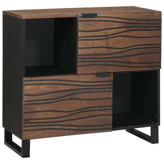 Dressoir Bruin 80 x 33 x 75 cm massief mangohout is nu te koop bij PeponiXL, paradijselijk wonen!