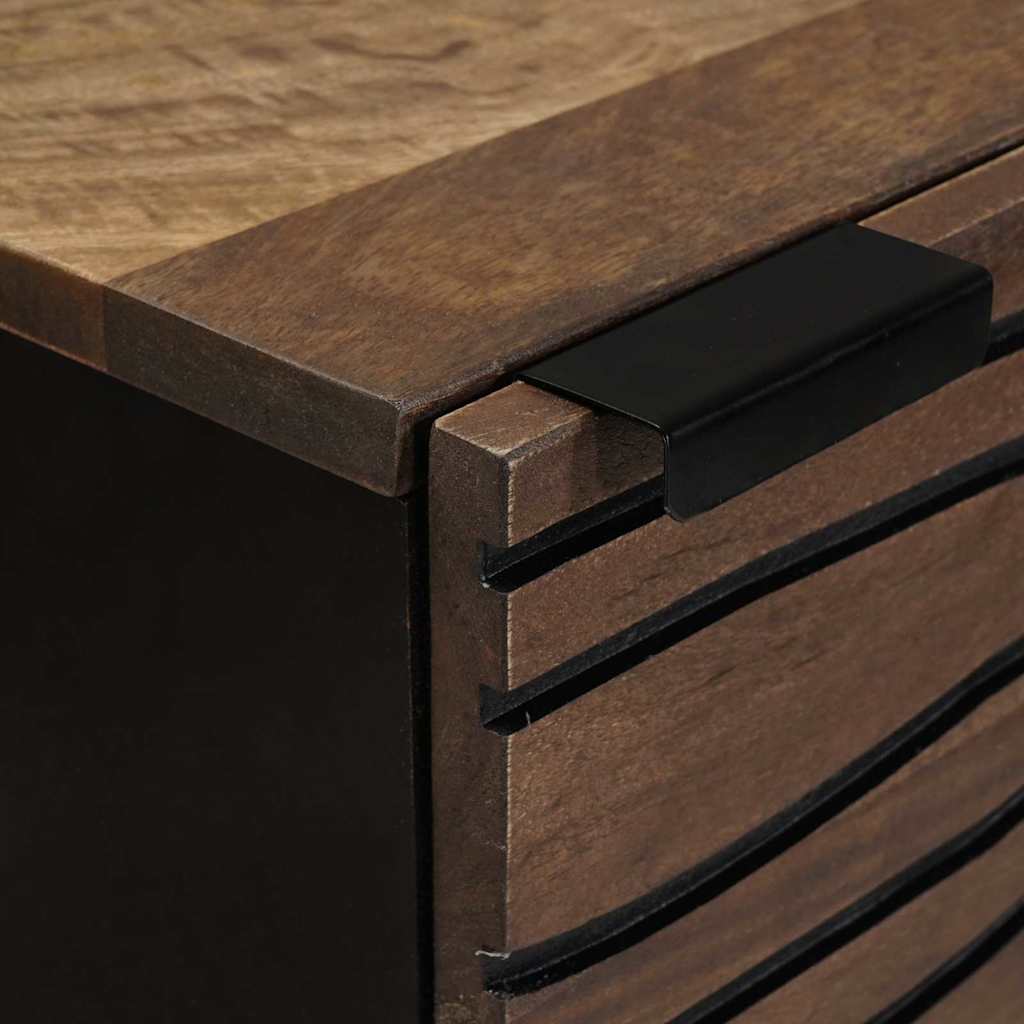 Highboard Bruin 40 x 33 x 110 cm massief mangohout is nu te koop bij PeponiXL, paradijselijk wonen!