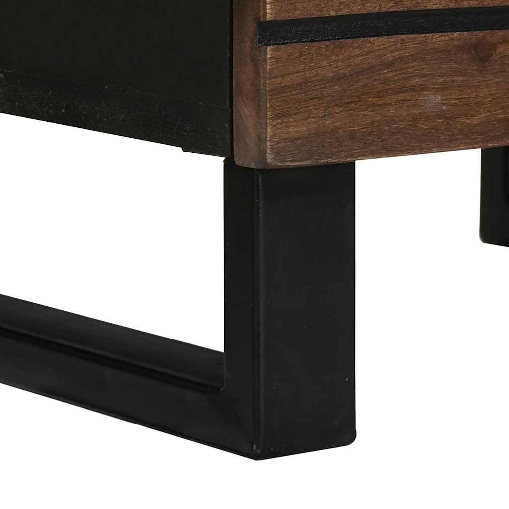 Highboard Bruin 40 x 33 x 110 cm massief mangohout is nu te koop bij PeponiXL, paradijselijk wonen!