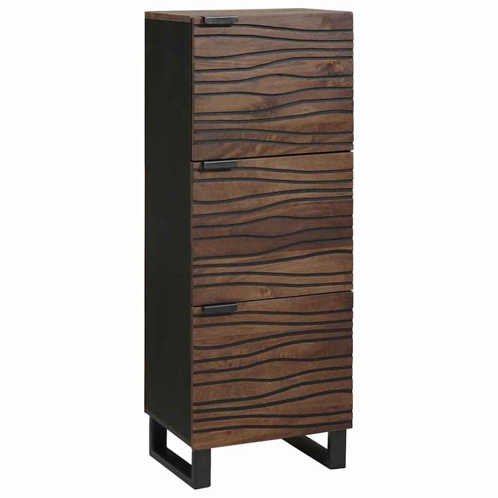 Highboard Bruin 40 x 33 x 110 cm massief mangohout is nu te koop bij PeponiXL, paradijselijk wonen!