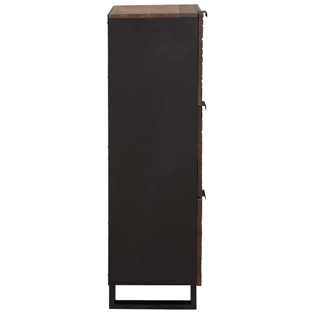 Highboard Bruin 40 x 33 x 110 cm massief mangohout is nu te koop bij PeponiXL, paradijselijk wonen!