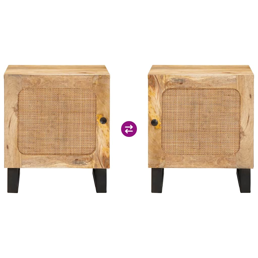 Nachtkastje Naturel 40 x 33 x 46 cm is nu te koop bij PeponiXL, paradijselijk wonen!