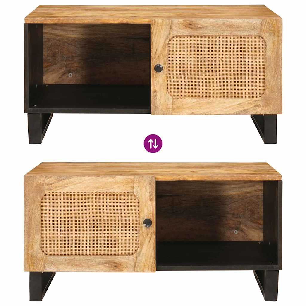 Salontafel Naturel 80 x 50 x 40 cm Massief Mango Hout is nu te koop bij PeponiXL, paradijselijk wonen!