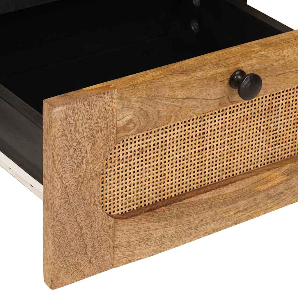 Nachtkastje 2 pcs Naturel 40 x 33 x 46 cm Massief Mango Hout is nu te koop bij PeponiXL, paradijselijk wonen!