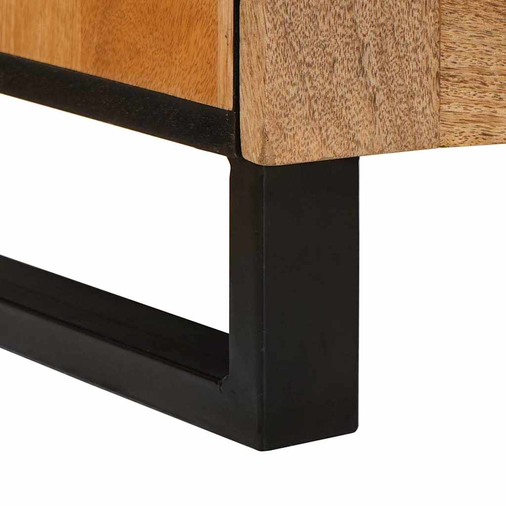 Nachtkastje 2 pcs Naturel 40 x 33 x 46 cm Massief Mango Hout is nu te koop bij PeponiXL, paradijselijk wonen!