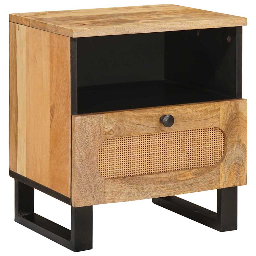 Nachtkastje 2 pcs Naturel 40 x 33 x 46 cm Massief Mango Hout is nu te koop bij PeponiXL, paradijselijk wonen!