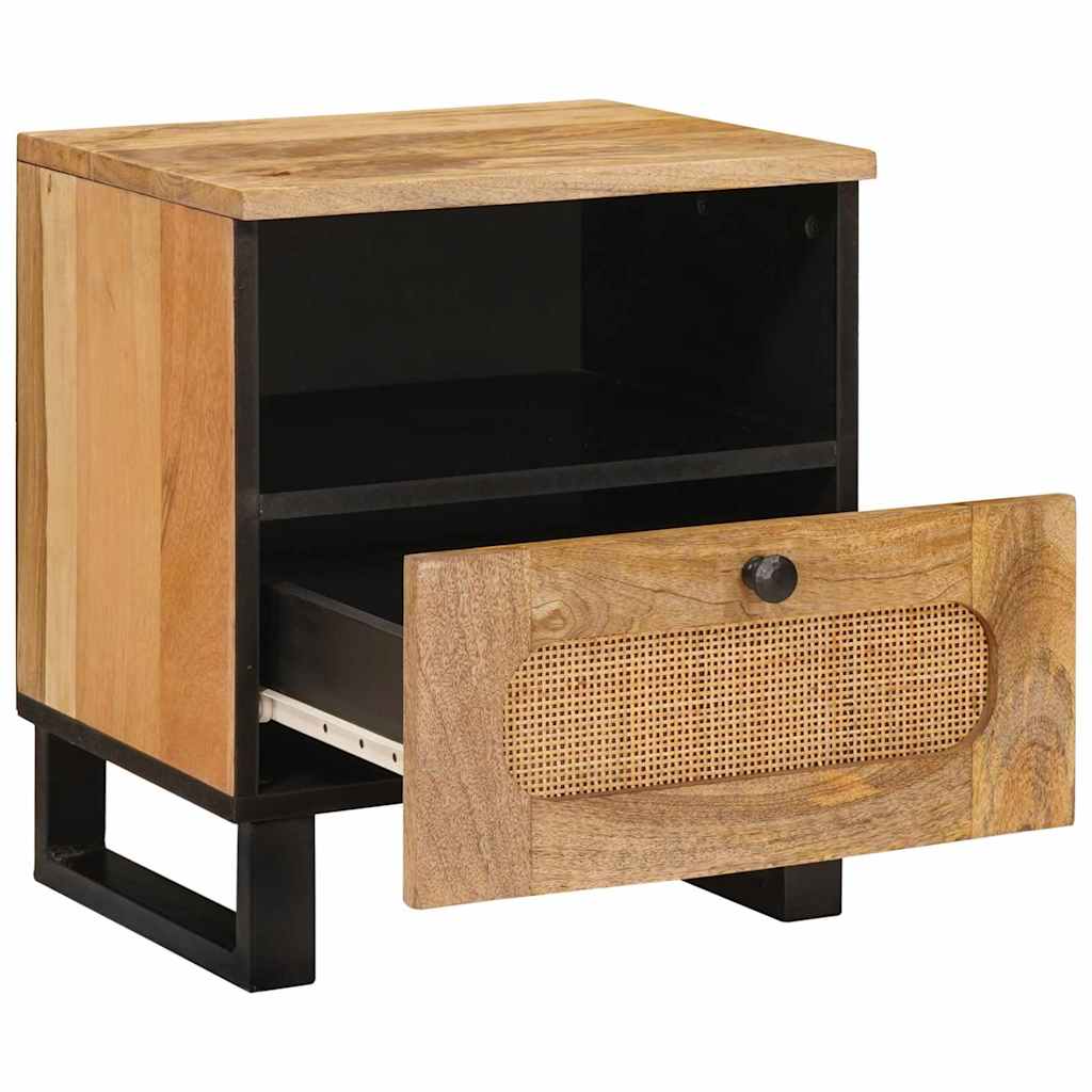 Nachtkastje 2 pcs Naturel 40 x 33 x 46 cm Massief Mango Hout is nu te koop bij PeponiXL, paradijselijk wonen!