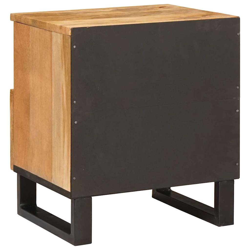 Nachtkastje 2 pcs Naturel 40 x 33 x 46 cm Massief Mango Hout is nu te koop bij PeponiXL, paradijselijk wonen!