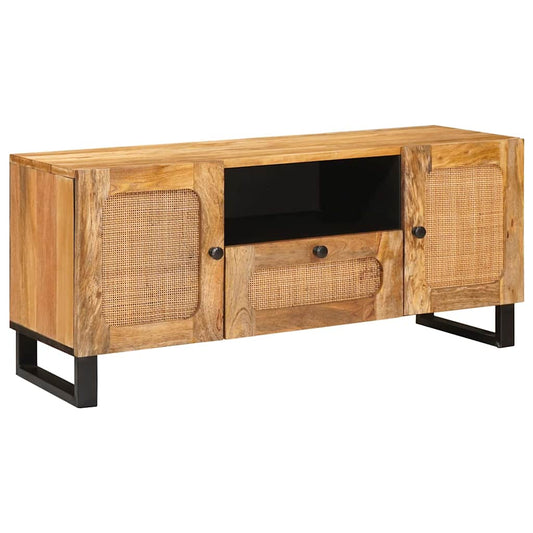 TV-kast met lade Bruin 105 x 33 x 46 cm Massief Mango Hout is nu te koop bij PeponiXL, paradijselijk wonen!