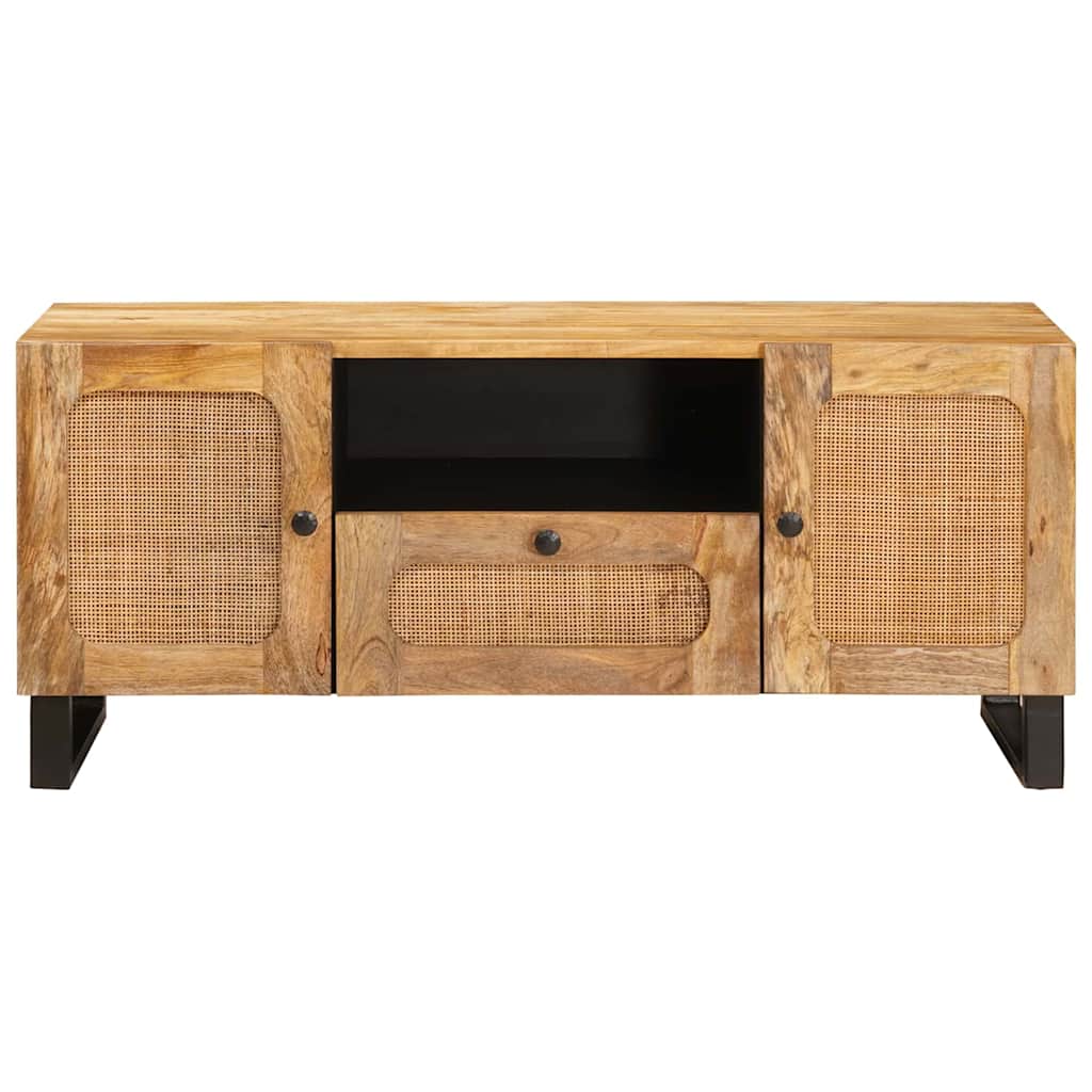 TV-kast met lade Bruin 105 x 33 x 46 cm Massief Mango Hout is nu te koop bij PeponiXL, paradijselijk wonen!