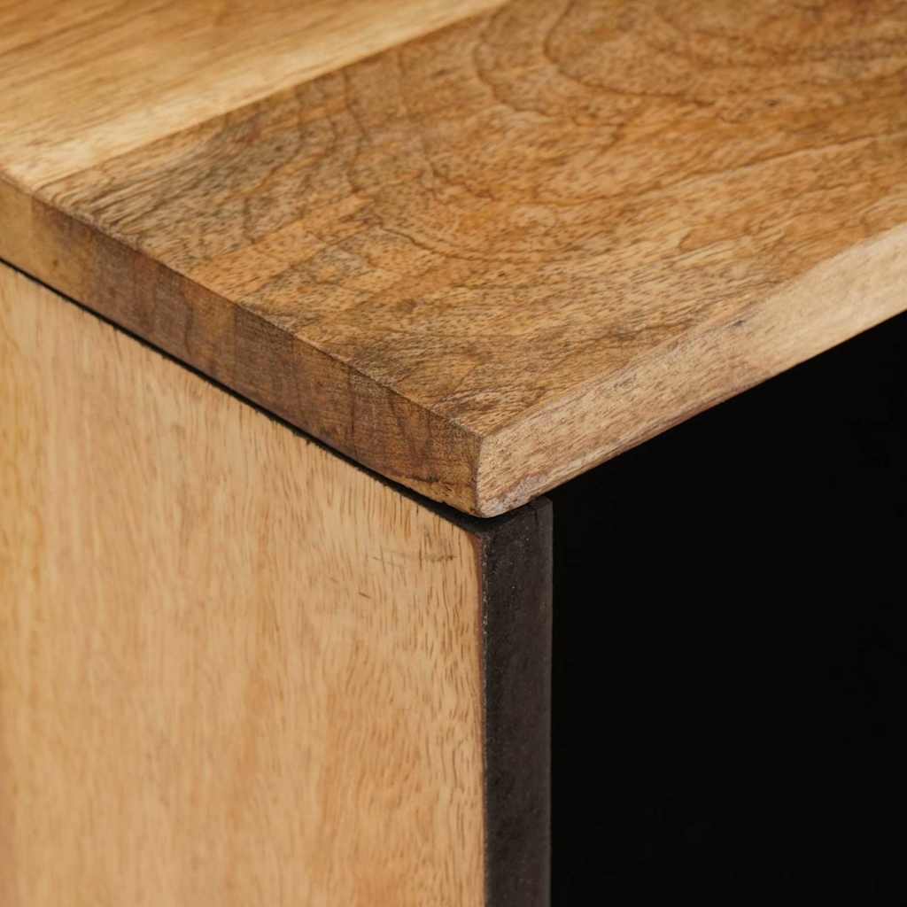 TV-kast met opslag Bruin 80 x 33 x 46 cm Massief Mango Hout is nu te koop bij PeponiXL, paradijselijk wonen!