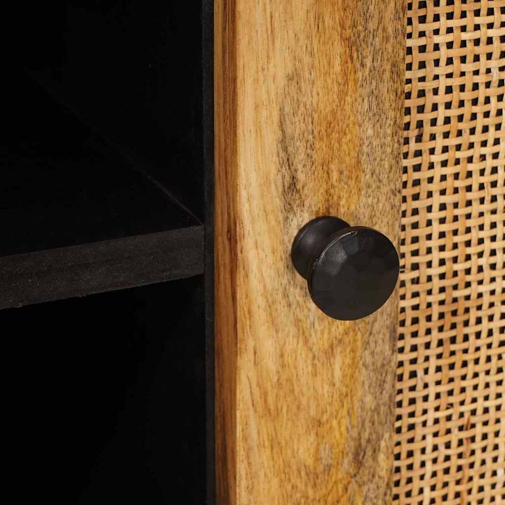 TV-kast met opslag Bruin 80 x 33 x 46 cm Massief Mango Hout is nu te koop bij PeponiXL, paradijselijk wonen!