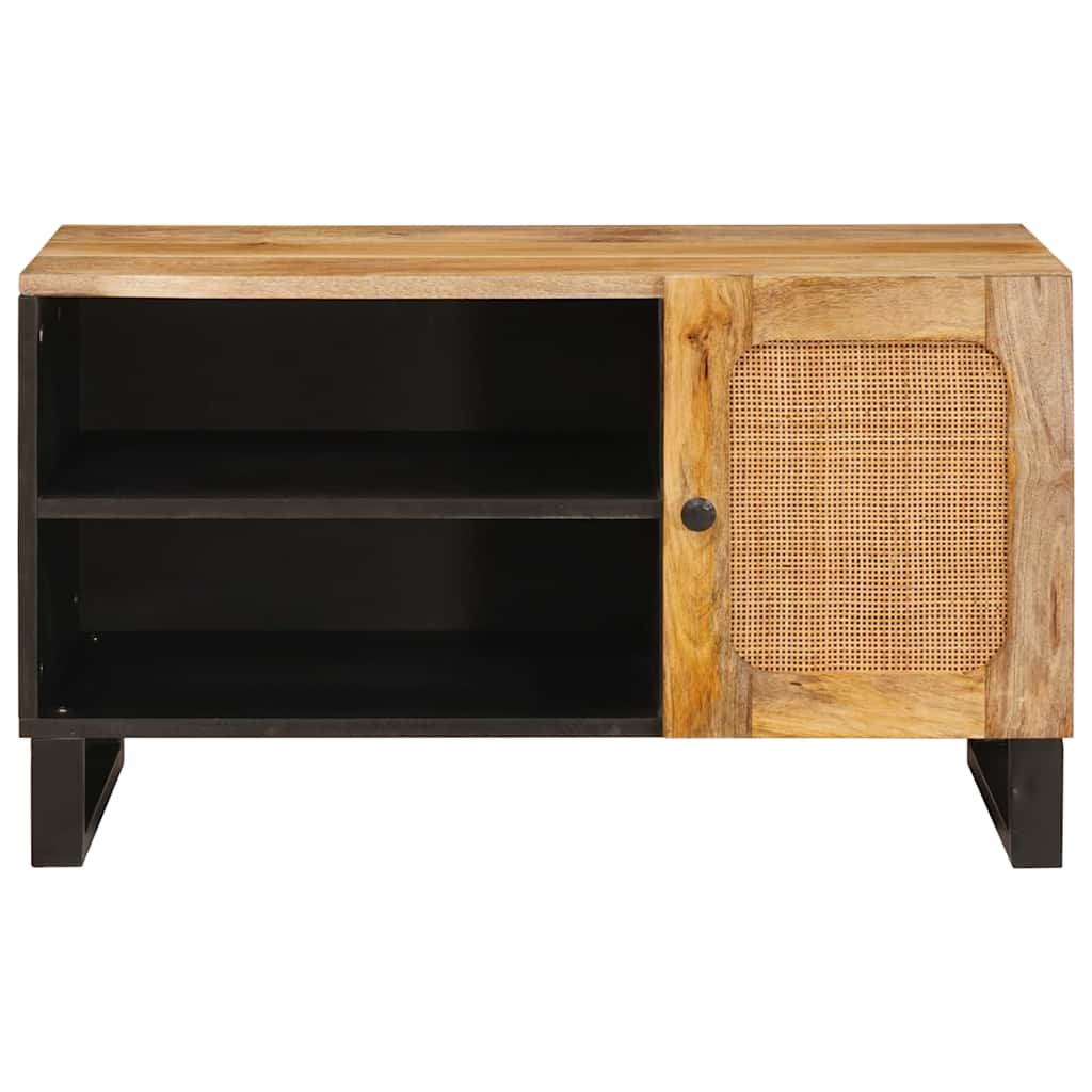 TV-kast met opslag Bruin 80 x 33 x 46 cm Massief Mango Hout is nu te koop bij PeponiXL, paradijselijk wonen!