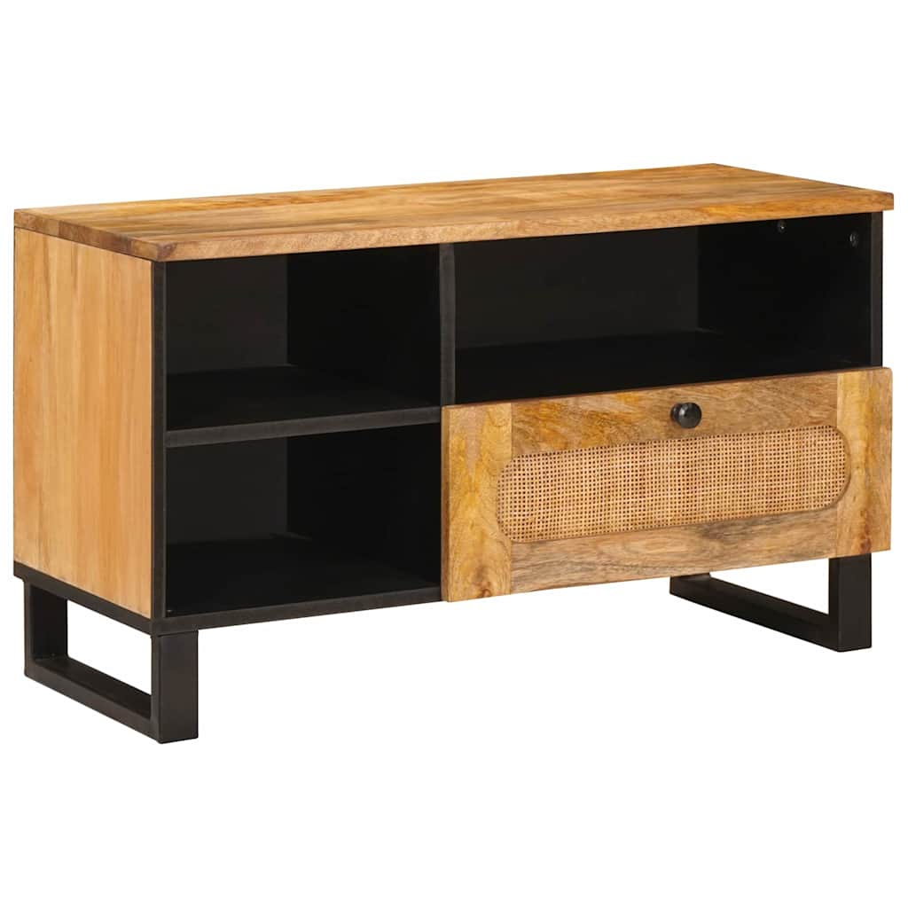 TV-kast met lade Bruin 80 x 33 x 46 cm Massief Mango Hout is nu te koop bij PeponiXL, paradijselijk wonen!