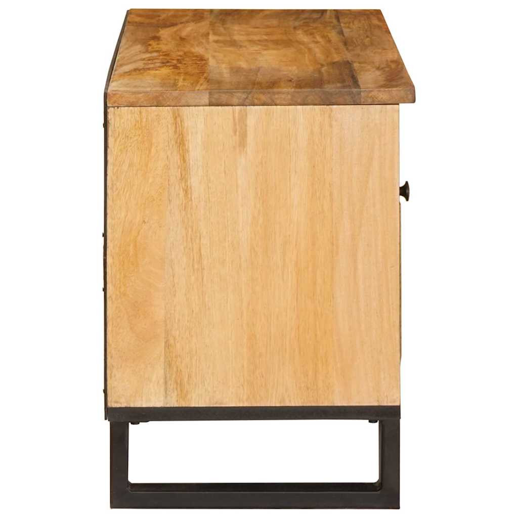 TV-kast met lade Bruin 80 x 33 x 46 cm Massief Mango Hout is nu te koop bij PeponiXL, paradijselijk wonen!