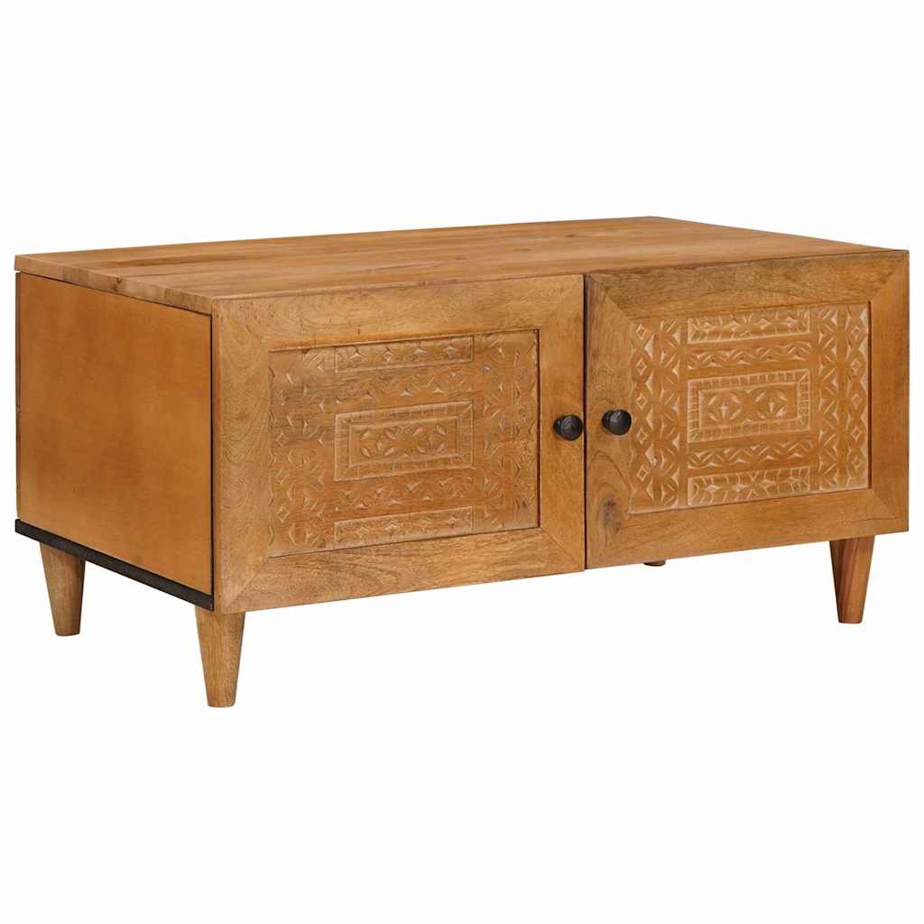 Salontafel Licht Bruin 80 x 50 x 40 cm Massief acaciahout is nu te koop bij PeponiXL, paradijselijk wonen!