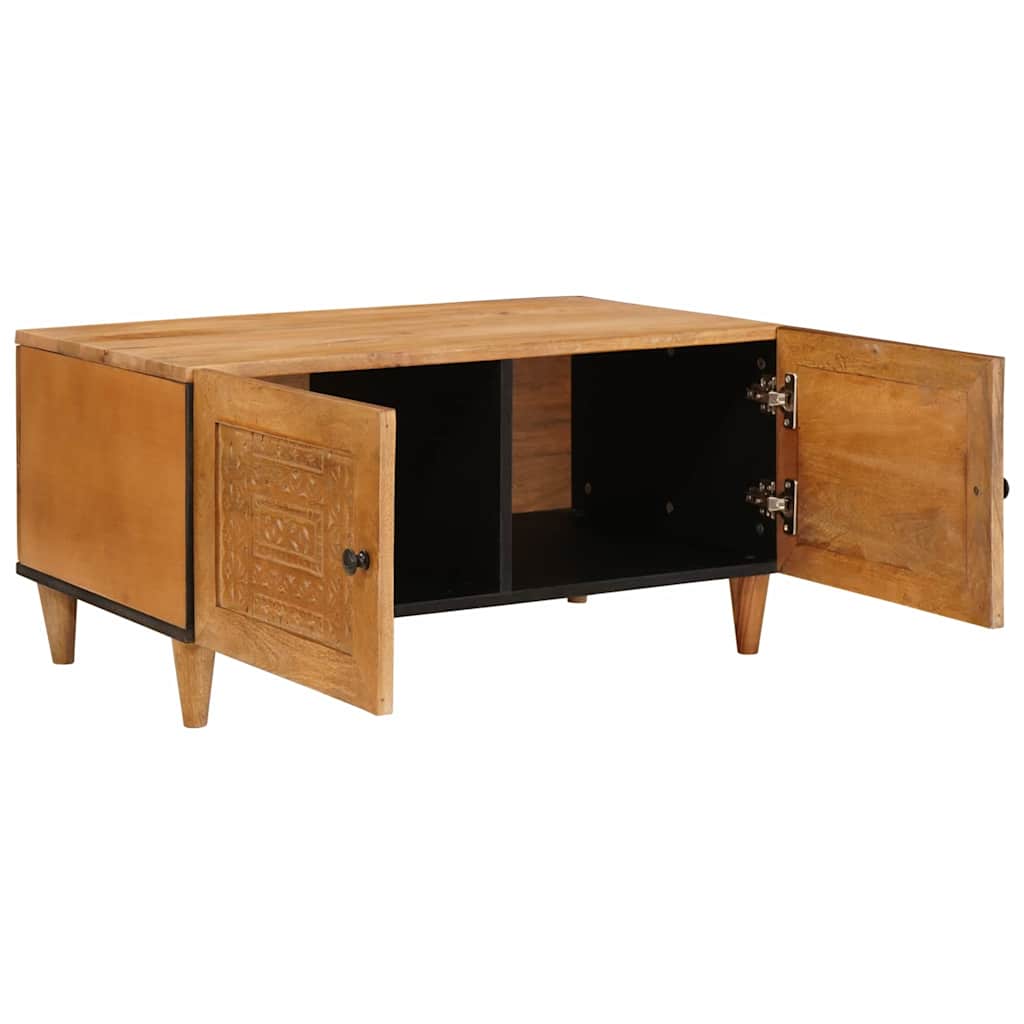 Salontafel Licht Bruin 80 x 50 x 40 cm Massief acaciahout is nu te koop bij PeponiXL, paradijselijk wonen!