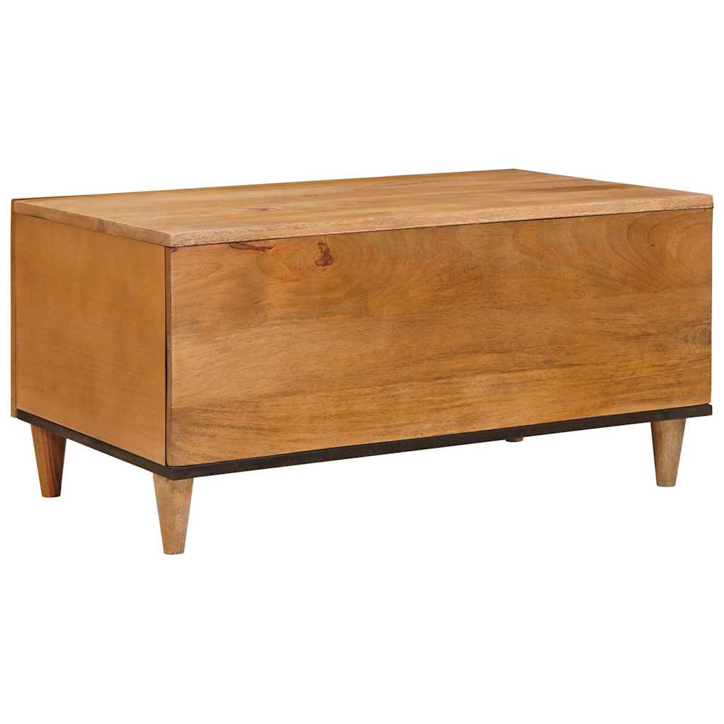 Salontafel Licht Bruin 80 x 50 x 40 cm Massief acaciahout is nu te koop bij PeponiXL, paradijselijk wonen!