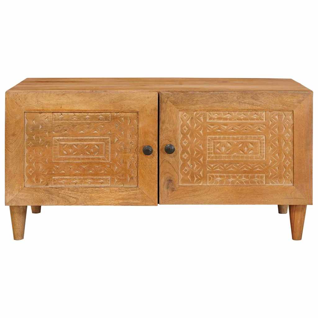 Salontafel Licht Bruin 80 x 50 x 40 cm Massief acaciahout is nu te koop bij PeponiXL, paradijselijk wonen!