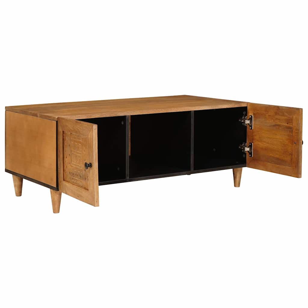 Salontafel Licht Bruin 100 x 54 x 40 cm Massief acaciahout is nu te koop bij PeponiXL, paradijselijk wonen!