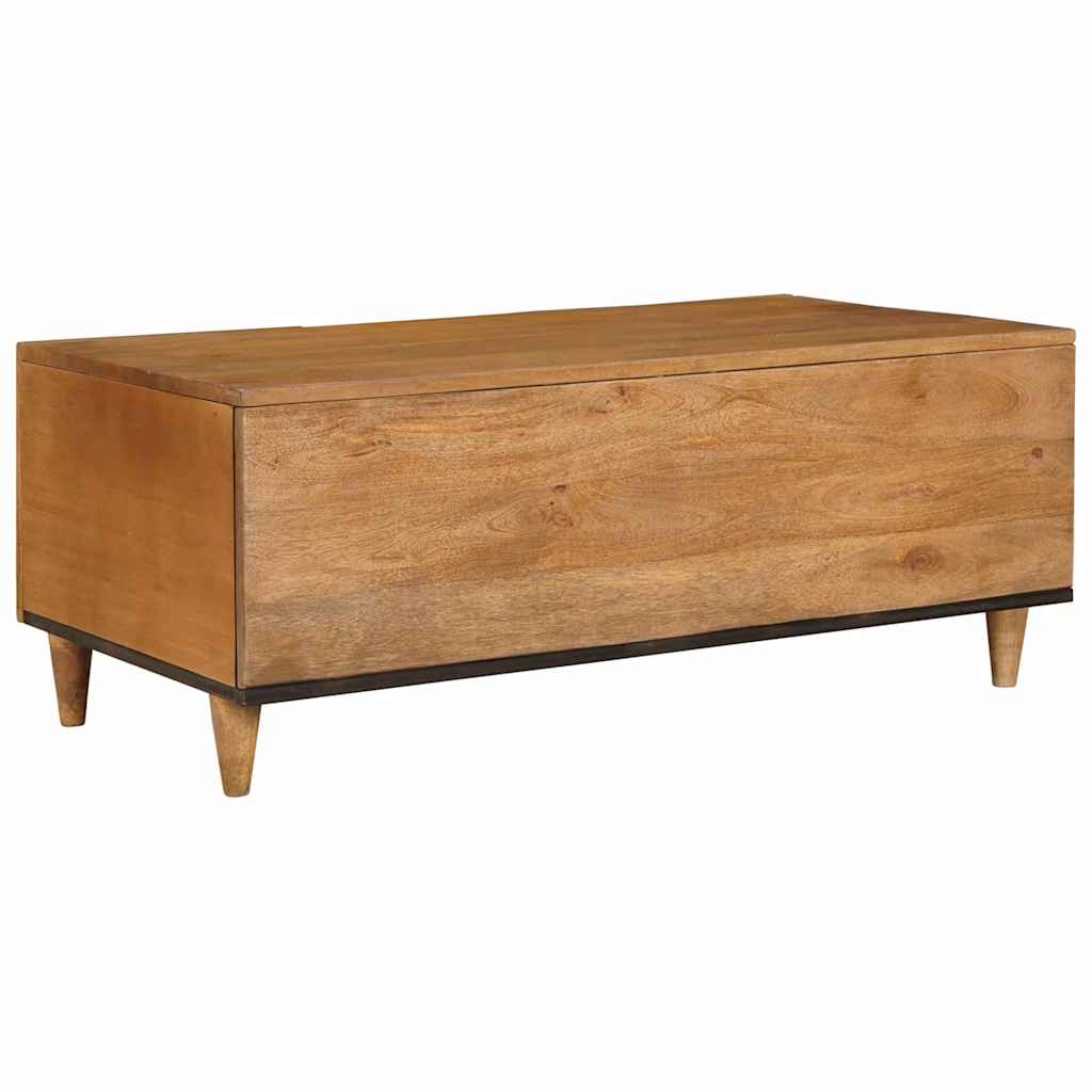 Salontafel Licht Bruin 100 x 54 x 40 cm Massief acaciahout is nu te koop bij PeponiXL, paradijselijk wonen!