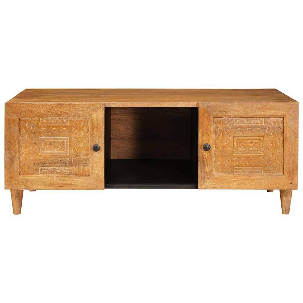 Salontafel Licht Bruin 100 x 54 x 40 cm Massief acaciahout is nu te koop bij PeponiXL, paradijselijk wonen!