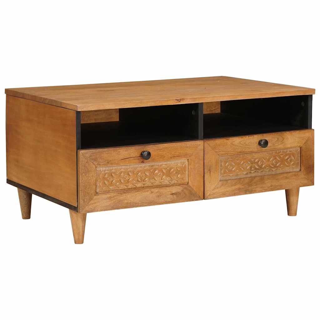 Salontafel Licht Bruin 80 x 54 x 40 cm Massief acaciahout is nu te koop bij PeponiXL, paradijselijk wonen!