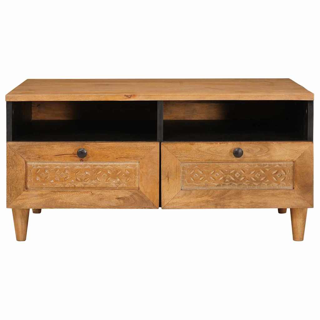 Salontafel Licht Bruin 80 x 54 x 40 cm Massief acaciahout is nu te koop bij PeponiXL, paradijselijk wonen!