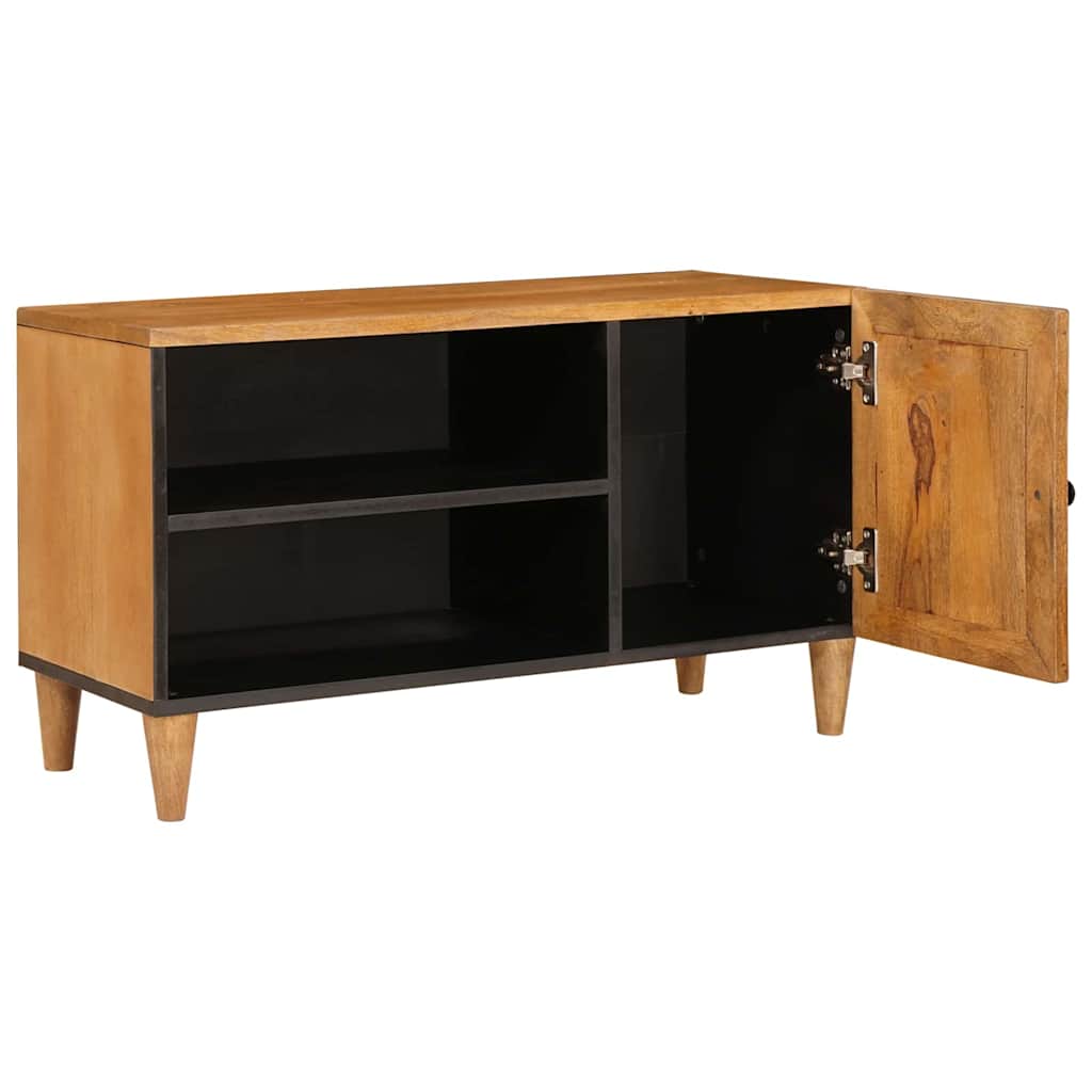 TV Eenheden met plank Licht Bruin 80 x 33 x 46 cm Bewerkt hout is nu te koop bij PeponiXL, paradijselijk wonen!
