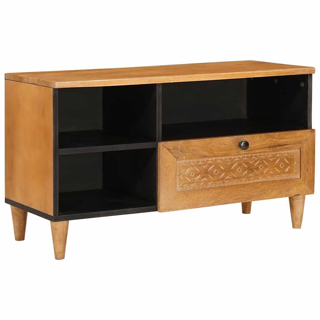 TV Eenheden met lade Licht Bruin 80 x 33 x 46 cm Bewerkt hout is nu te koop bij PeponiXL, paradijselijk wonen!