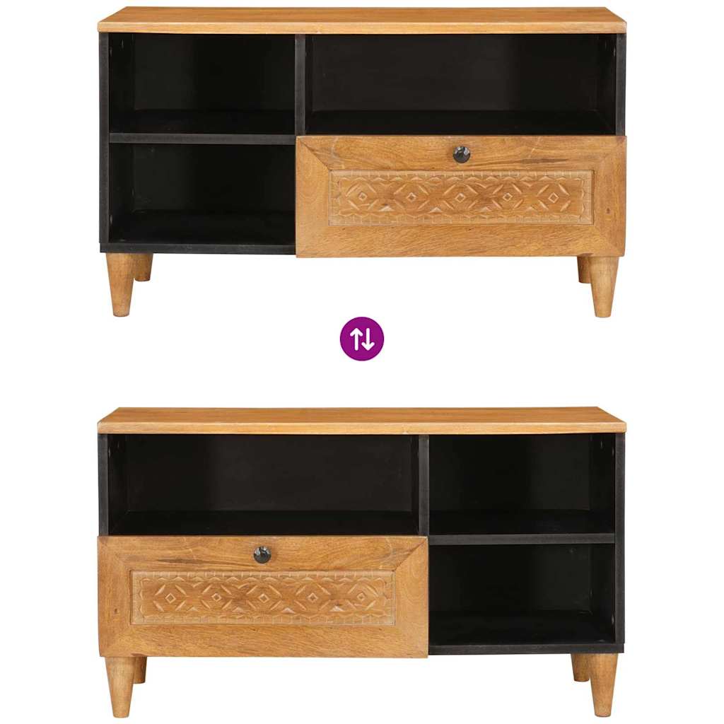 TV Eenheden met lade Licht Bruin 80 x 33 x 46 cm Bewerkt hout is nu te koop bij PeponiXL, paradijselijk wonen!