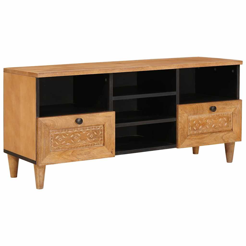 TV Eenheden met lade Licht Bruin 100 x 33 x 46 cm Bewerkt hout is nu te koop bij PeponiXL, paradijselijk wonen!