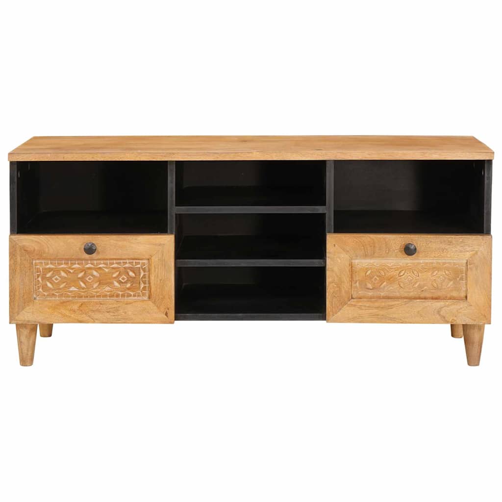 TV Eenheden met lade Licht Bruin 100 x 33 x 46 cm Bewerkt hout is nu te koop bij PeponiXL, paradijselijk wonen!